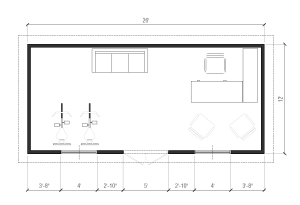 SINGLE SLOPE ROOF ADU – Easy Up Steel Structures